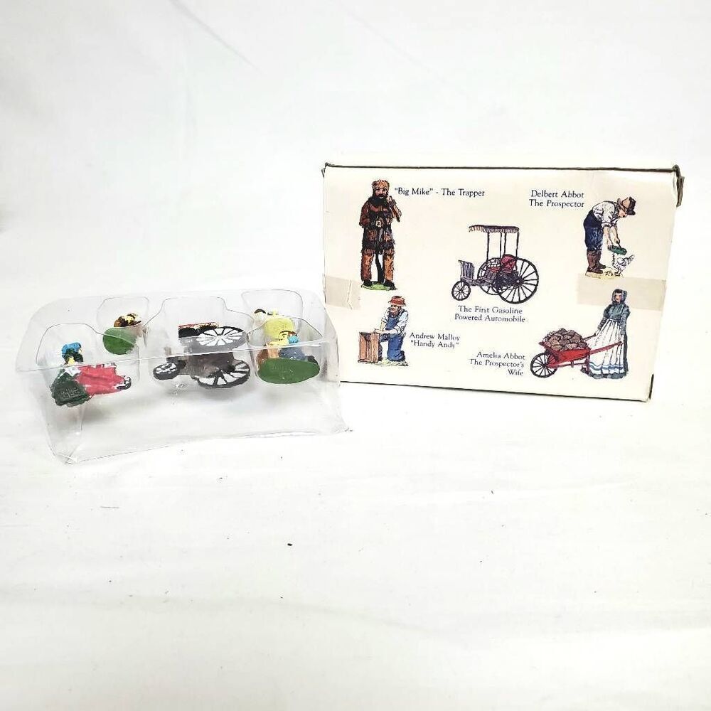 Liberty Falls Painted Pewter AH49 First Gasoline Car Set